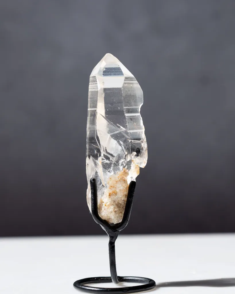 Lemurian Garden Quartz With Rutile On Stand 25g