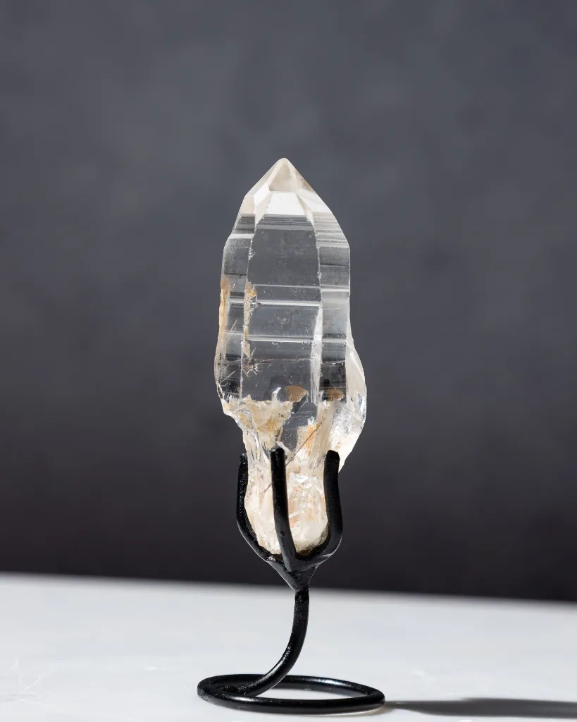 Lemurian Garden Quartz With Rutile On Stand 25g