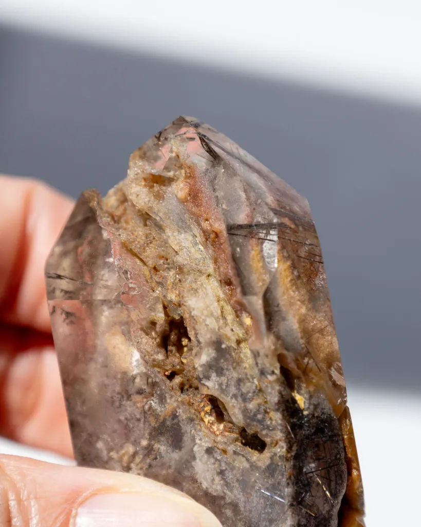 Garden Quartz Tower 85g with Rutile Inclusions