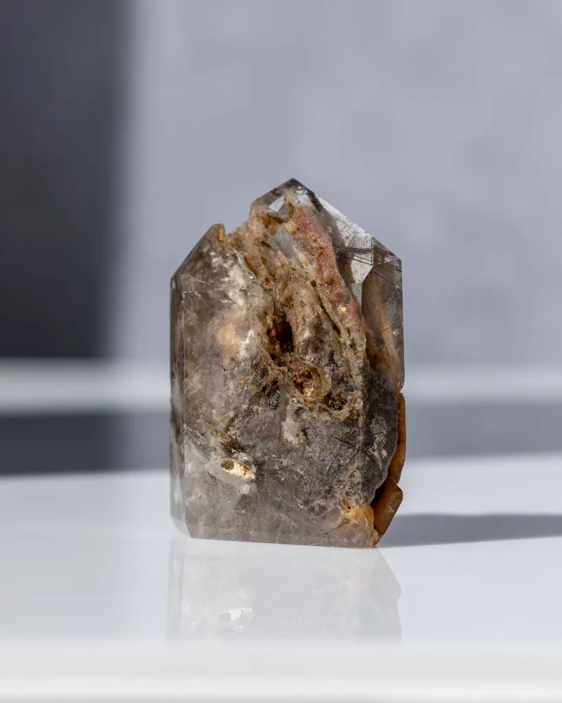 Garden Quartz Tower 85g with Rutile Inclusions