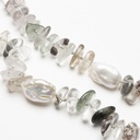Phantom Green Quartz with Pearl Necklace Adjustable 41-46cm/16-18'