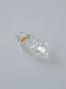 High Quality Clear Quartz With Rainbow Inclusion And Raw Side 52g