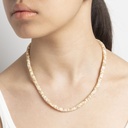 Golden Shell Gemstone Necklace