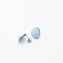 Aquamarine Oval Stud Earrings