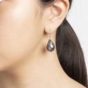 Black Baroque Pearl Drop Earrings