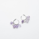Lavender Amethyst Pebbles Drop Earrings