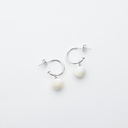White Mother of Pearl Drop Earrings