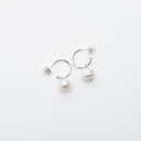 White Pearl Drop Earrings