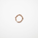 Peach Moonstone Gemstone Bracelet with Semi-round White Pearl