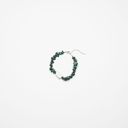 Malachite Gemstone Bracelet with White Keshi Pearl