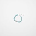 Amazonite Gemstone Bracelet with White Keshi Pearl