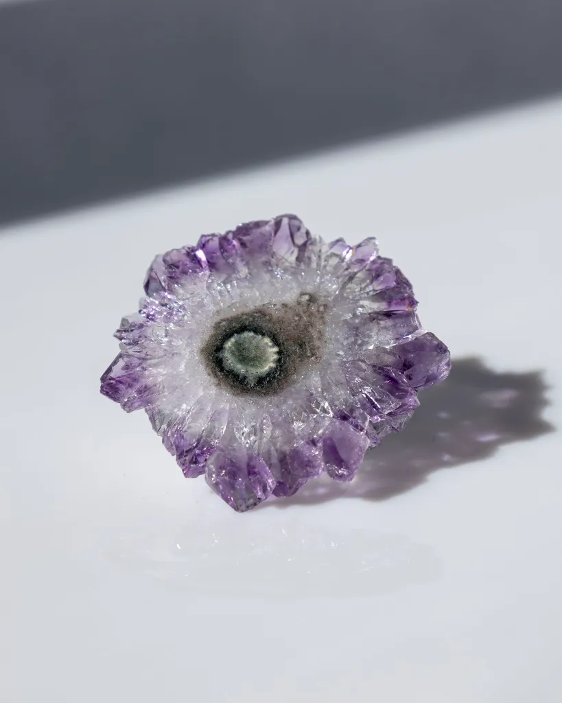 [NATC1051] Amethyst Stalactite Slice