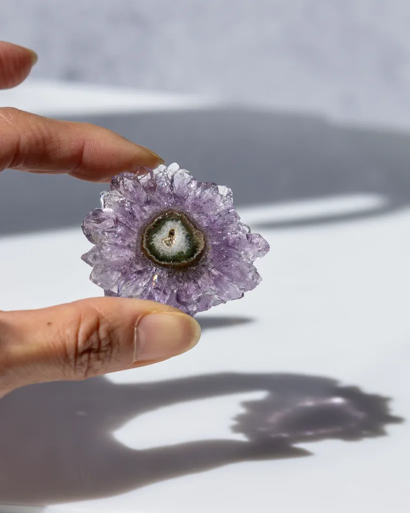 [NATC1053] Amethyst Stalactite Slice