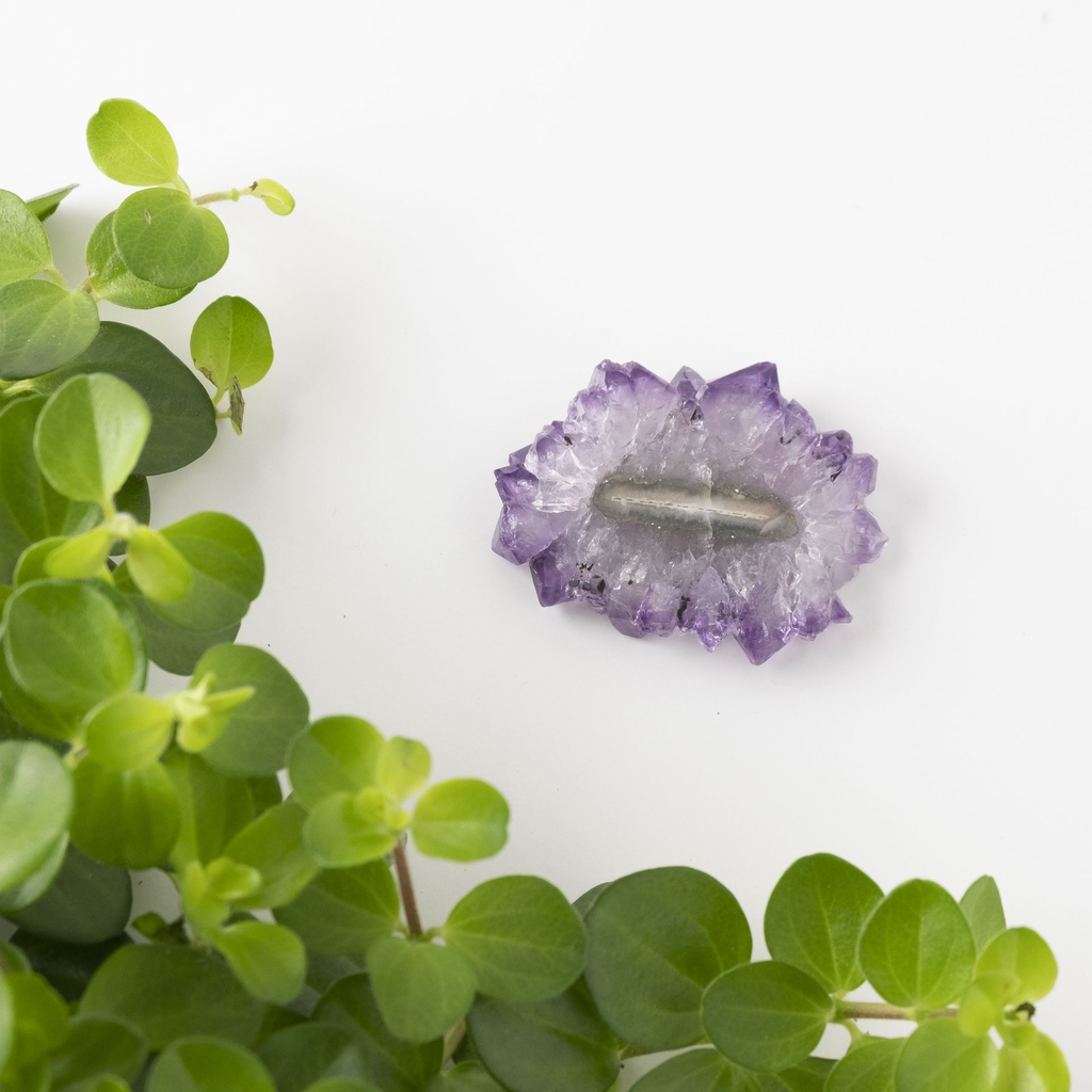 [NATC1054] Amethyst Stalactite Slice