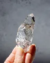 High Quality Clear Quartz With Rainbow Inclusion And Raw Side 52g
