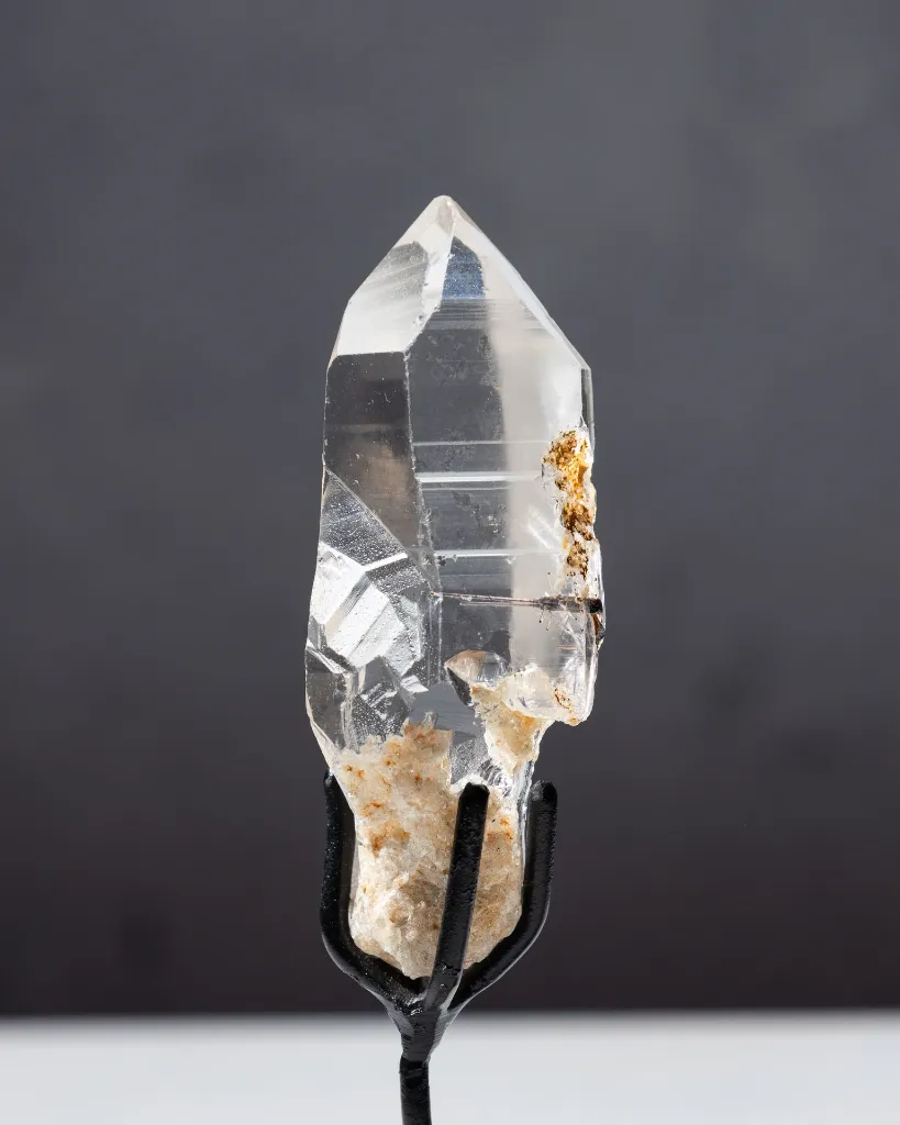 Lemurian Garden Quartz With Rutile On Stand 25g