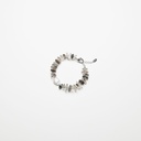 Green Phantom Quartz Gemstone Bracelet with White Keshi Pearl